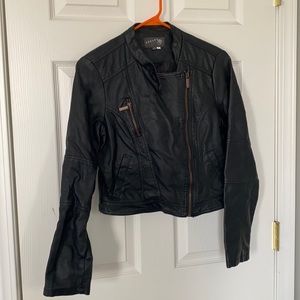 Never Worn. Medium Ashley Black Leather Jacket.